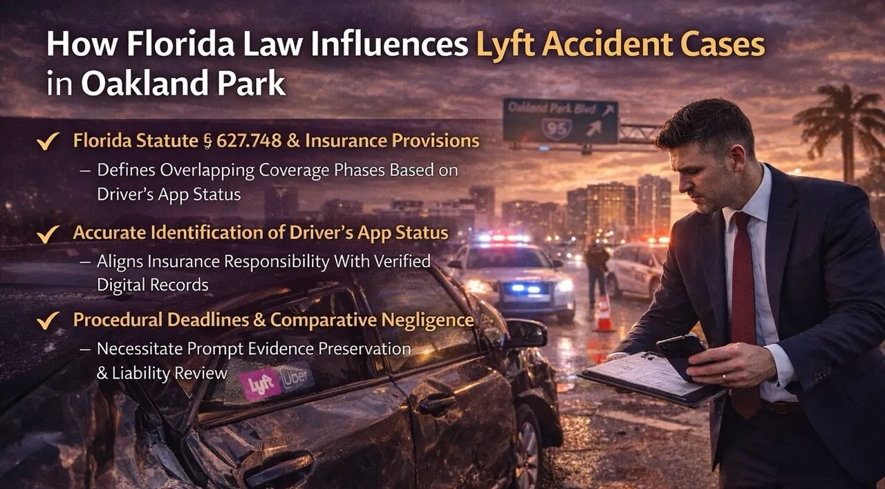 Steady Legal Guidance From an Oakland Park Lyft Accident Lawyer After a Crash